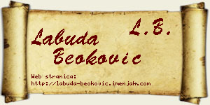 Labuda Beoković vizit kartica